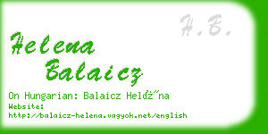 helena balaicz business card